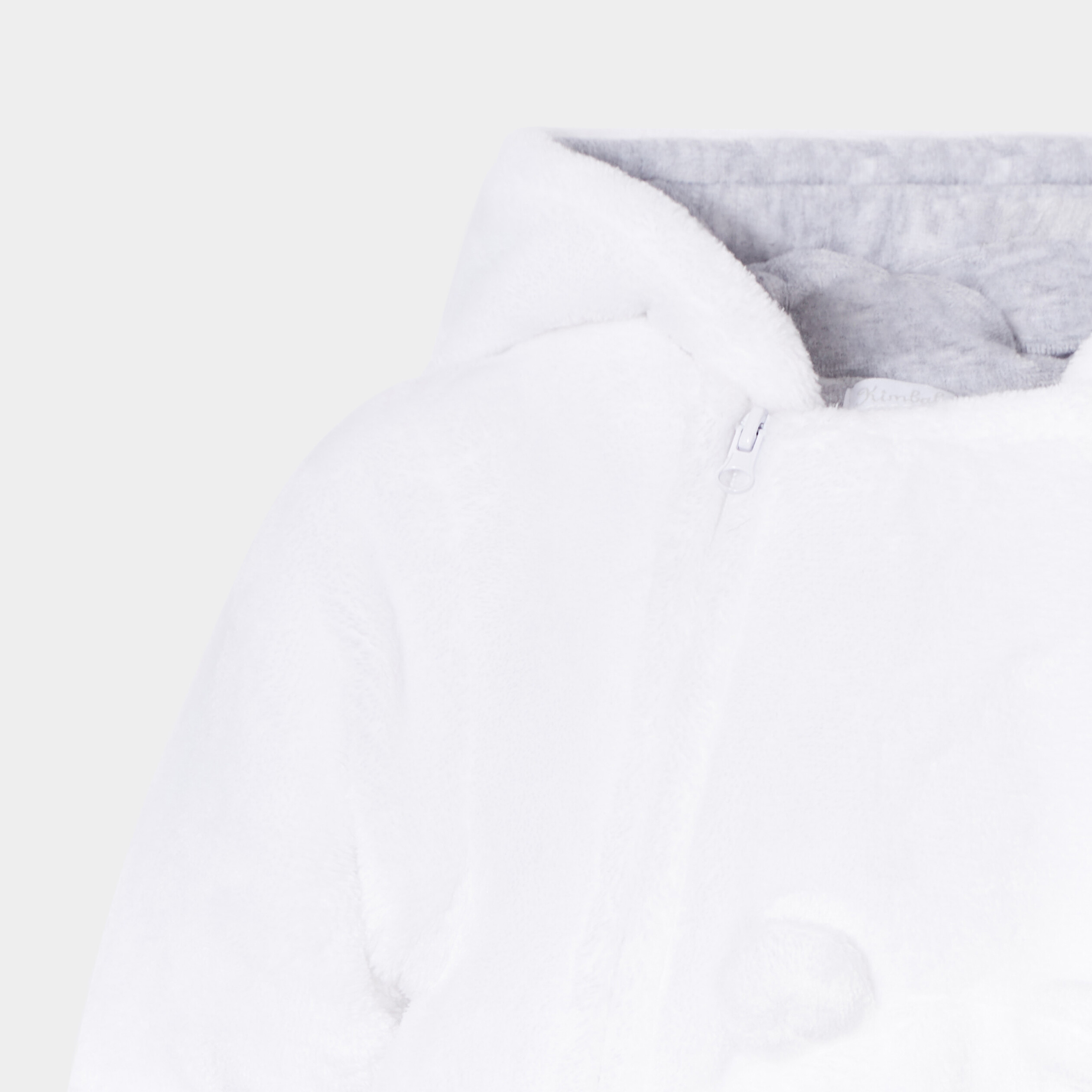 Combinaison à capuche zippée blanc bébé garçon | La Halle