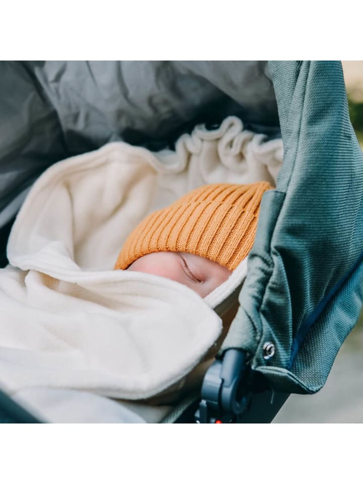 Hoppediz Babydecke Fleece Einschlagdecke für Autositz und Kinderwagen in anthrazit günstig kaufen 80 x 80 cm