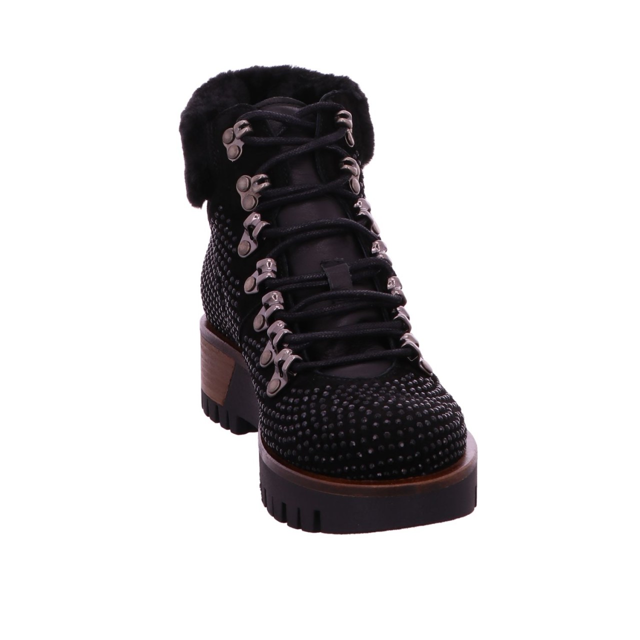 ALPE Schnür-Stiefeletten schwarz