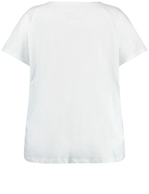 Blusenshirt mit Material-Mix