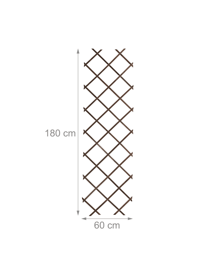relaxdays 3 x Rankgitter in Braun - (B)60 x (H)180 cm günstig kaufen onesize