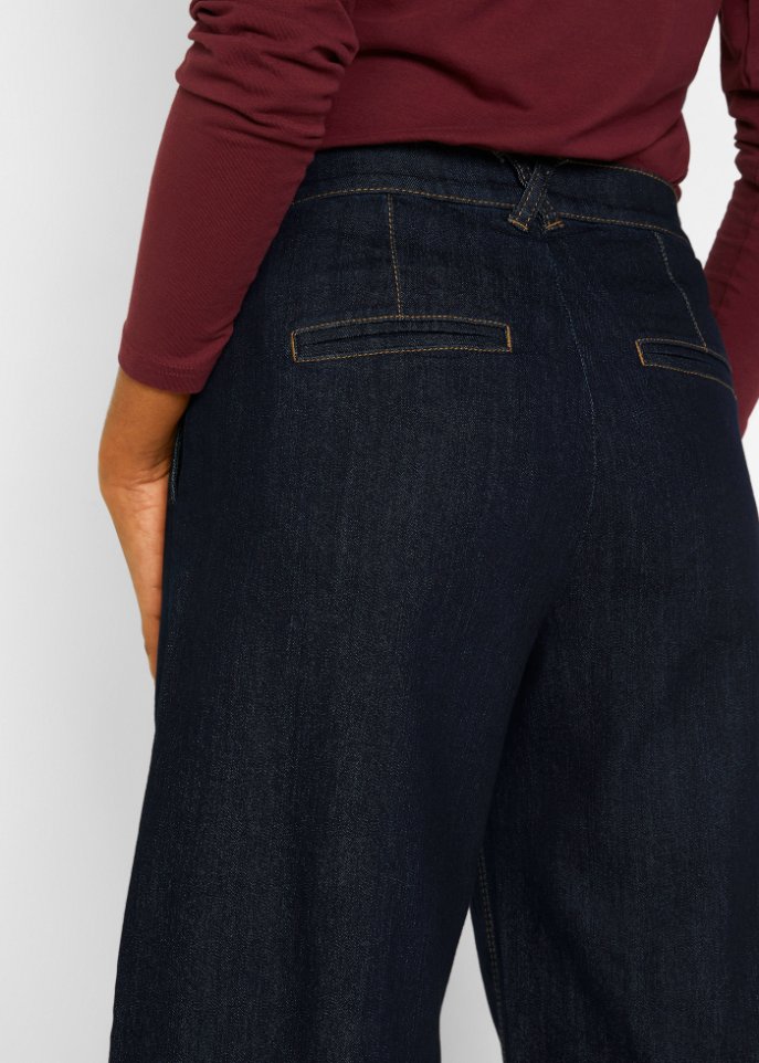 Marlenejeans mit Bundfalten und Bequembund