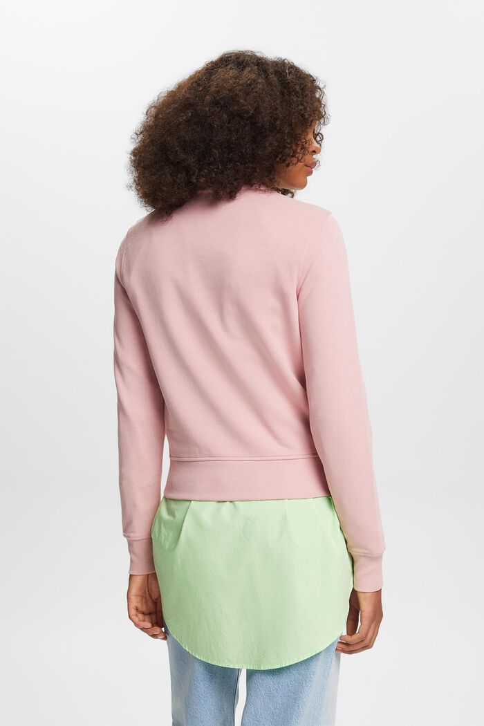 Logo-Sweatshirt mit Stickerei, Bio-Baumwolle