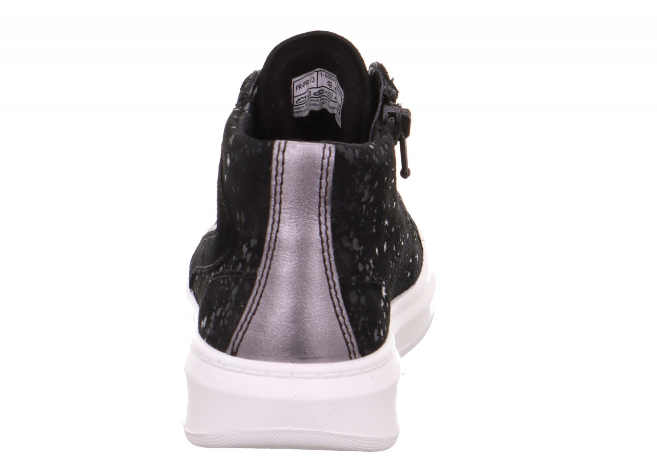 COSMO - SchwarzSneaker high mit Reißverschluss