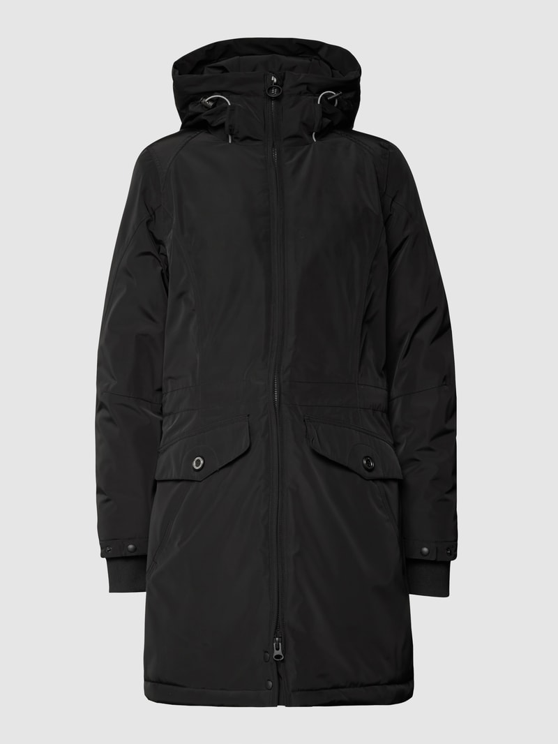 Jacke mit Label-Applikation Modell 'Cucilla' in schwarz