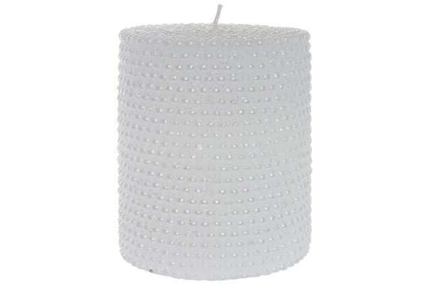 MyFlair Kerze Perlen Design - Mittel