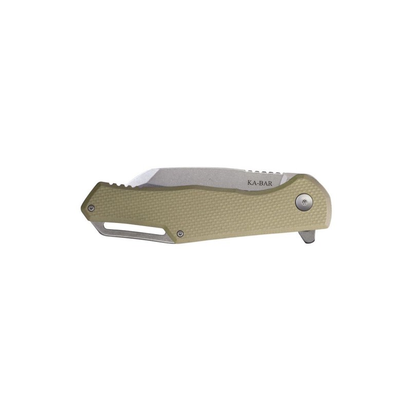 Ka bar knife, Jarosz Wharncliff Flipper folder 7508