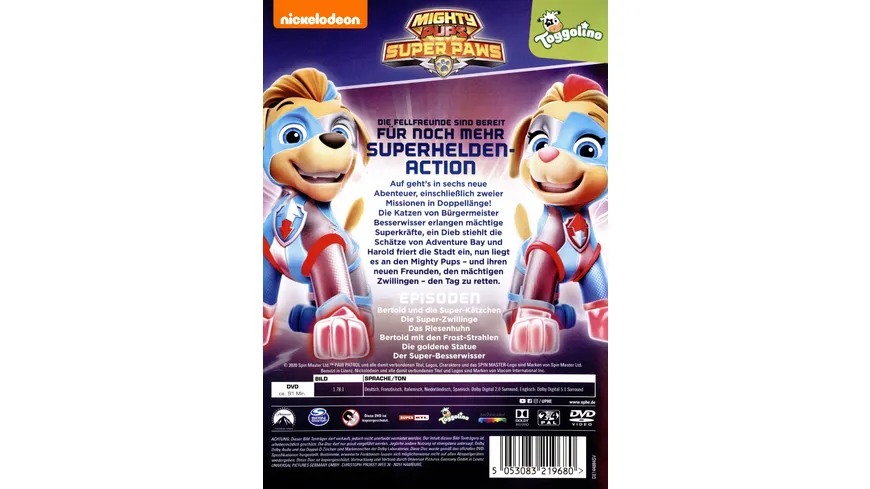 Paw Patrol - Mighty Pups Super Paws