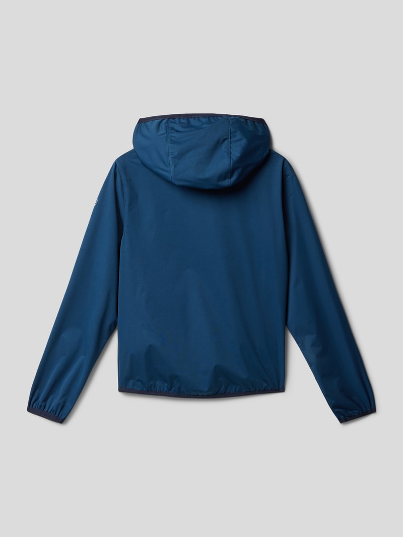 Jacke mit Label-Detail in marineblau