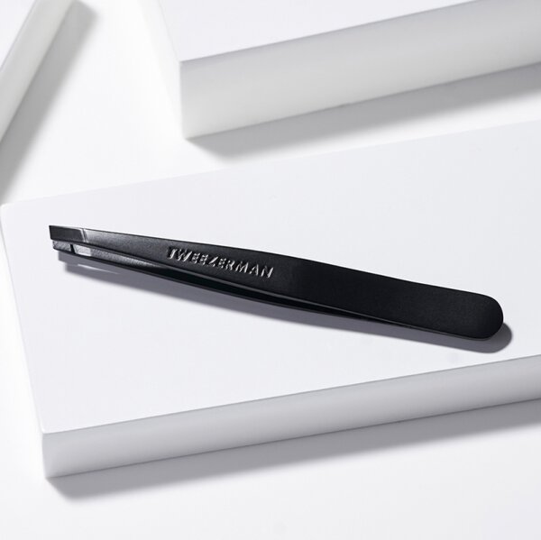 Tweezerman Slant Tweezer - Schräge Pinzette, Full Black Pinzette