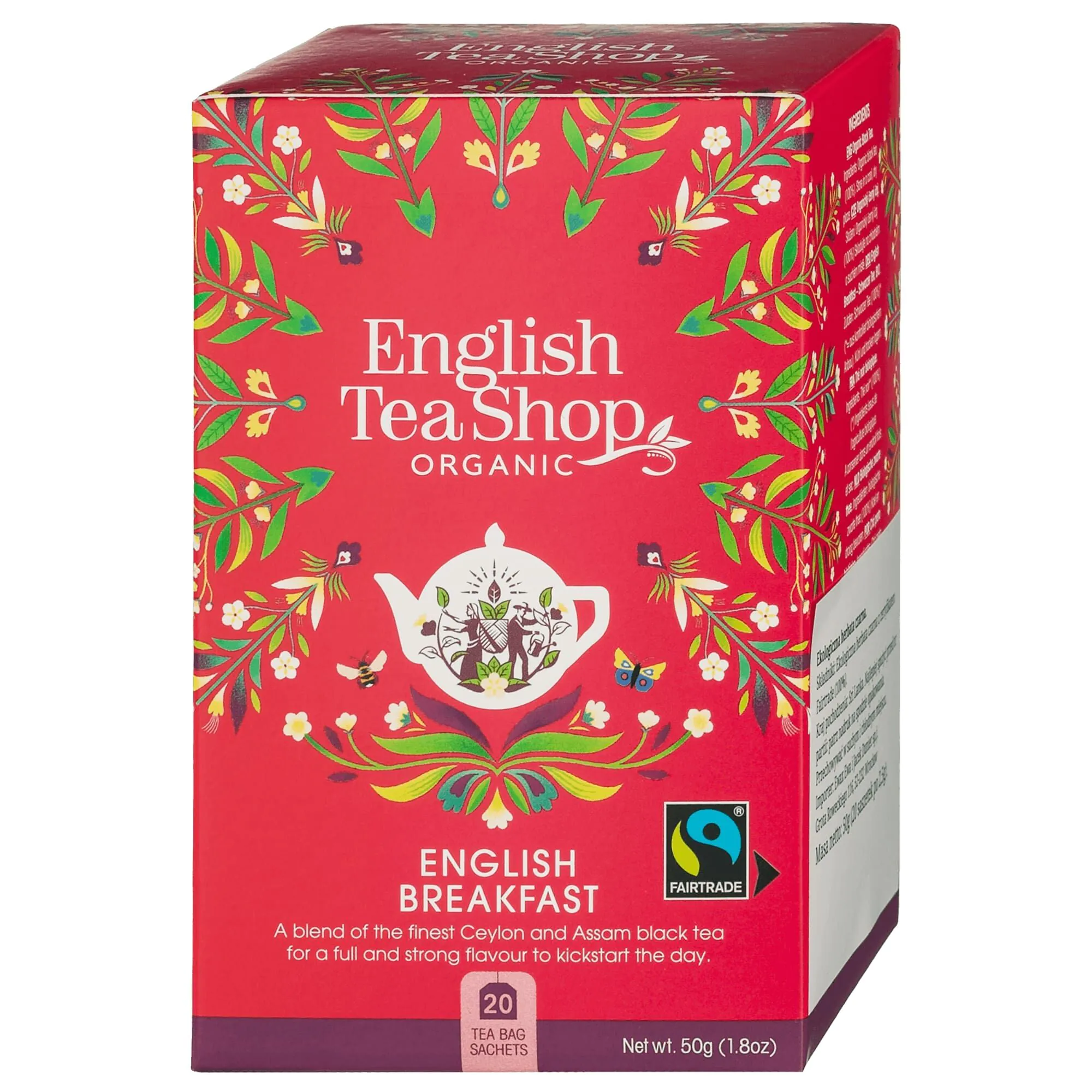 English Tea ShopEnglish Breakfast, økologisk te 20 breve