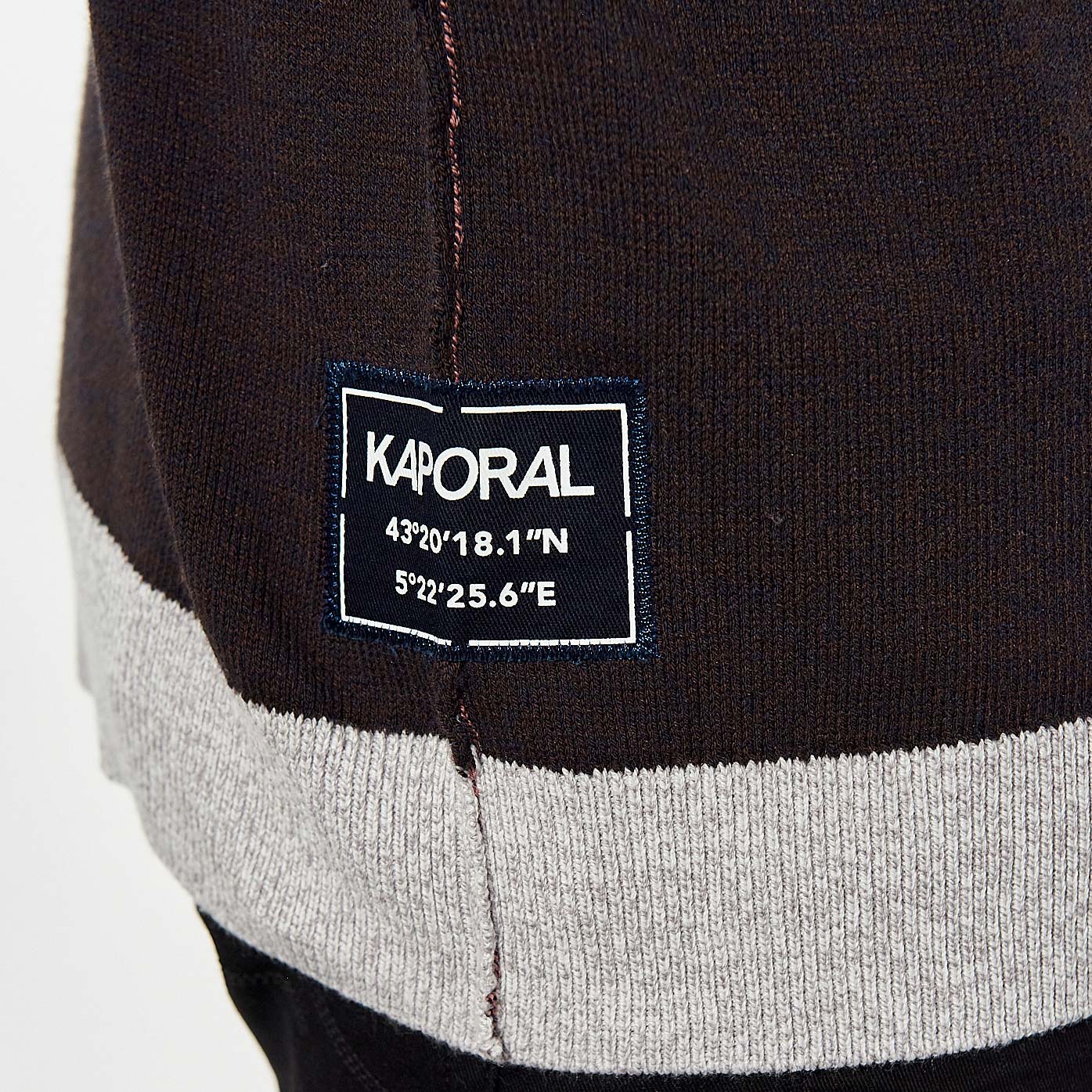 SHEIK  Pull marron à capuche Homme