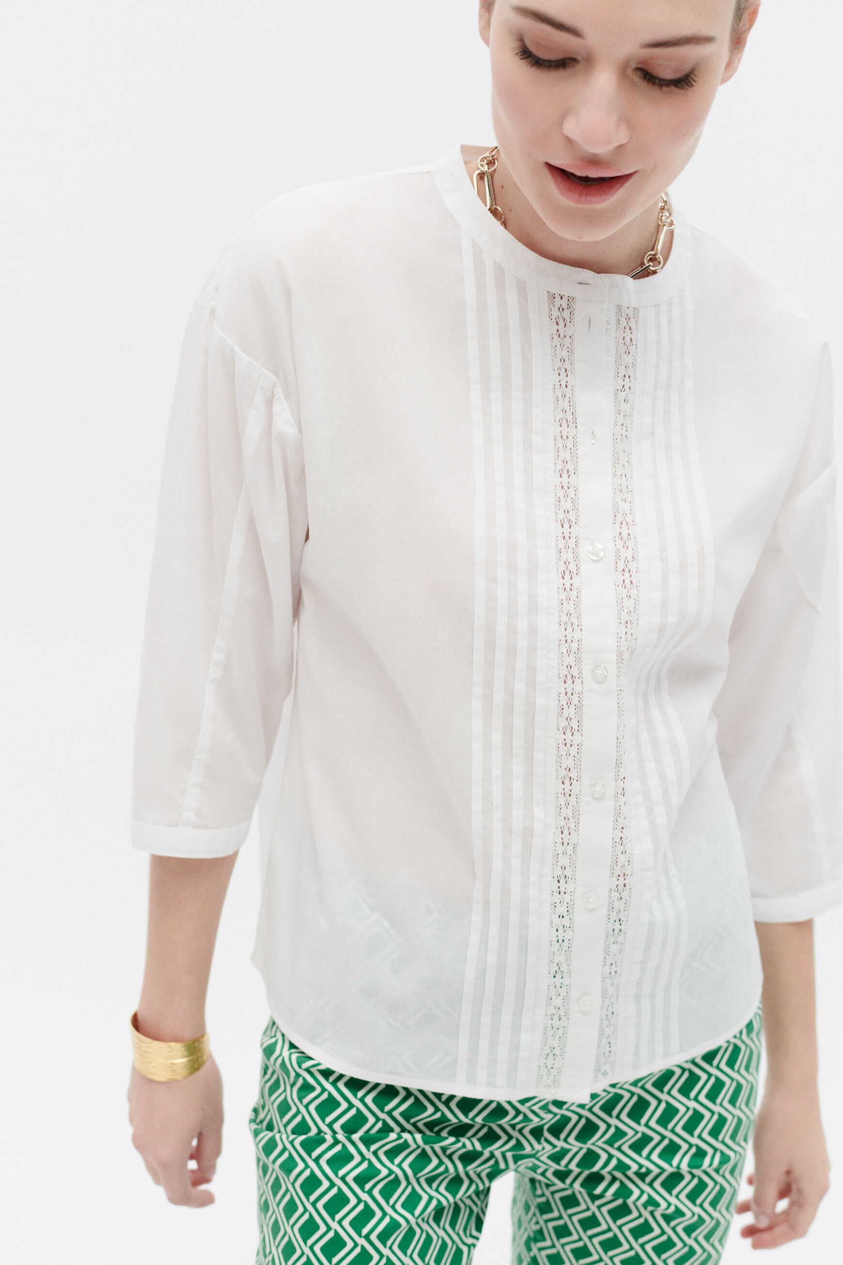 Chemise carlito blanc femme