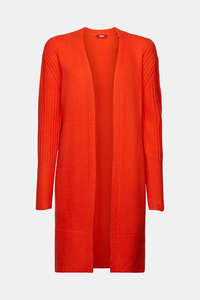 Langer Wollmix-Cardigan