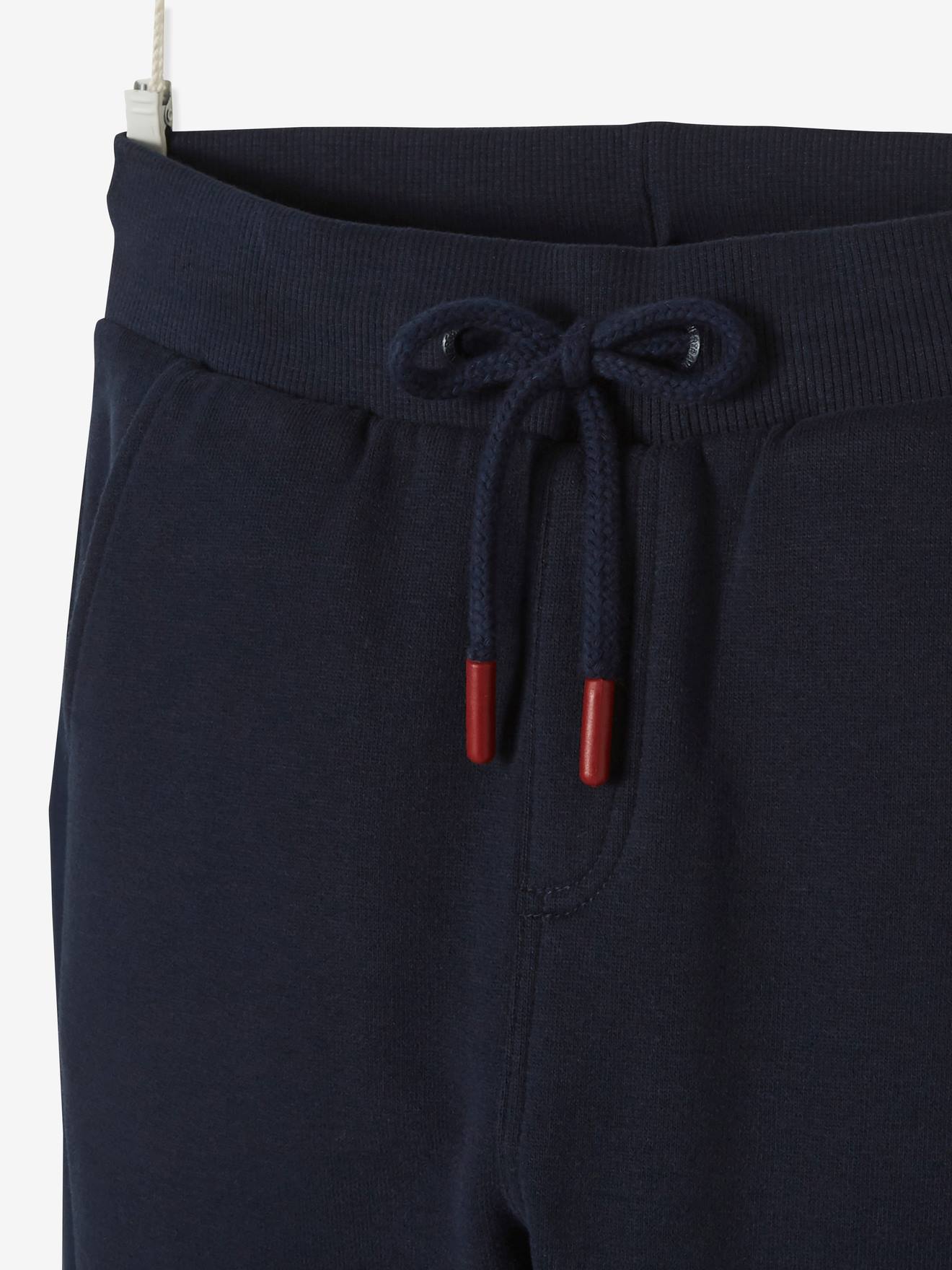 Pantalon de sport garçon bi-matière navy