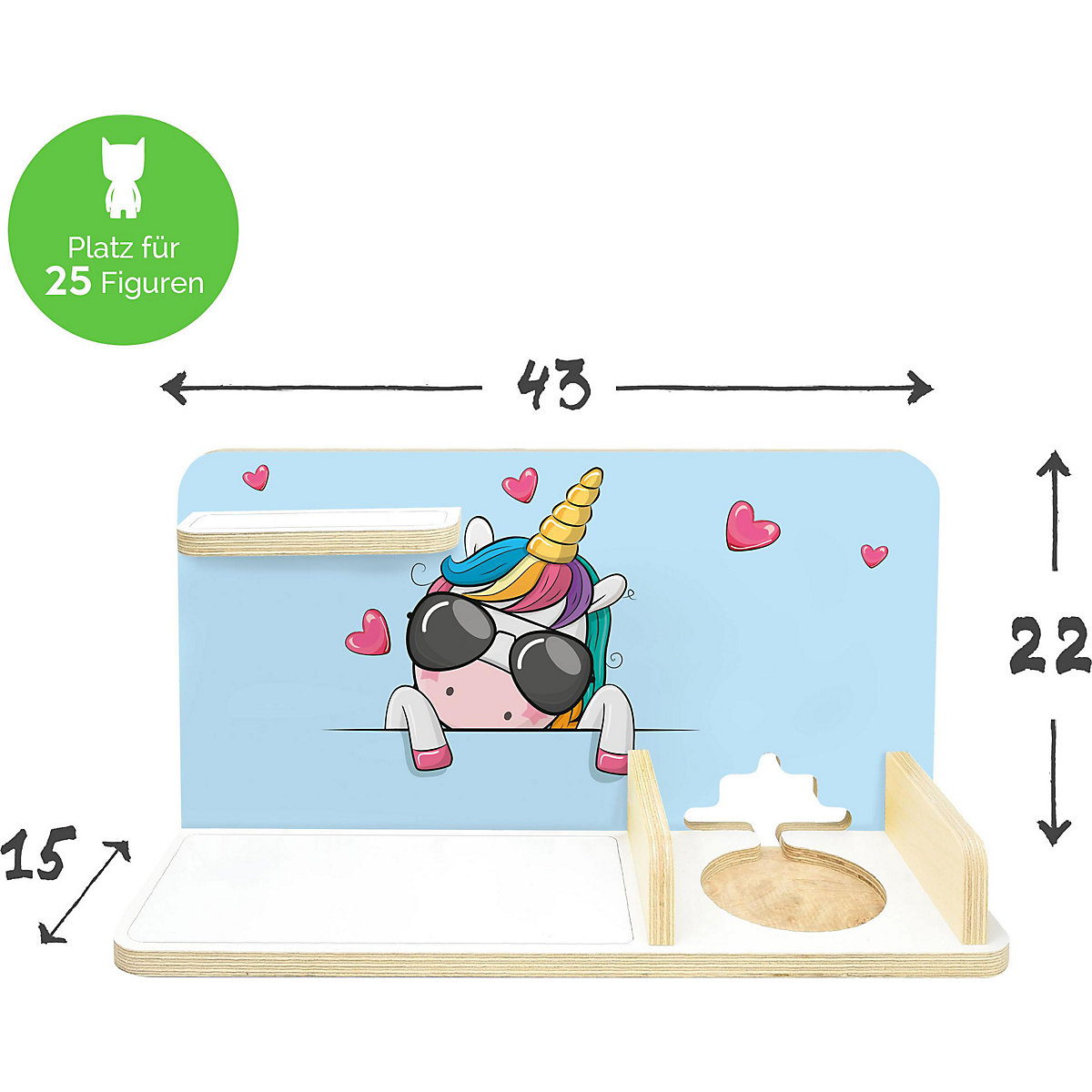 Regal für Musikbox Pony Cool, klein - geeignet für Toniebox