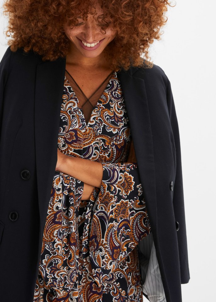 bedrucktes Kleid aus nachhaltiger Viskose