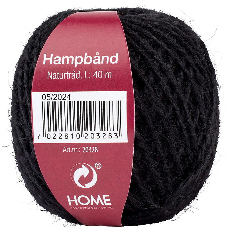 Home Bånd hamp 40 m x 2 mm natur