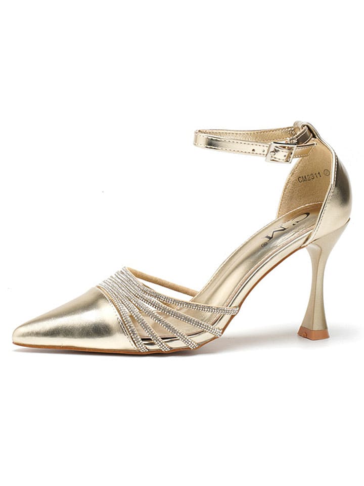 C'M Pumps in Gold günstig kaufen
