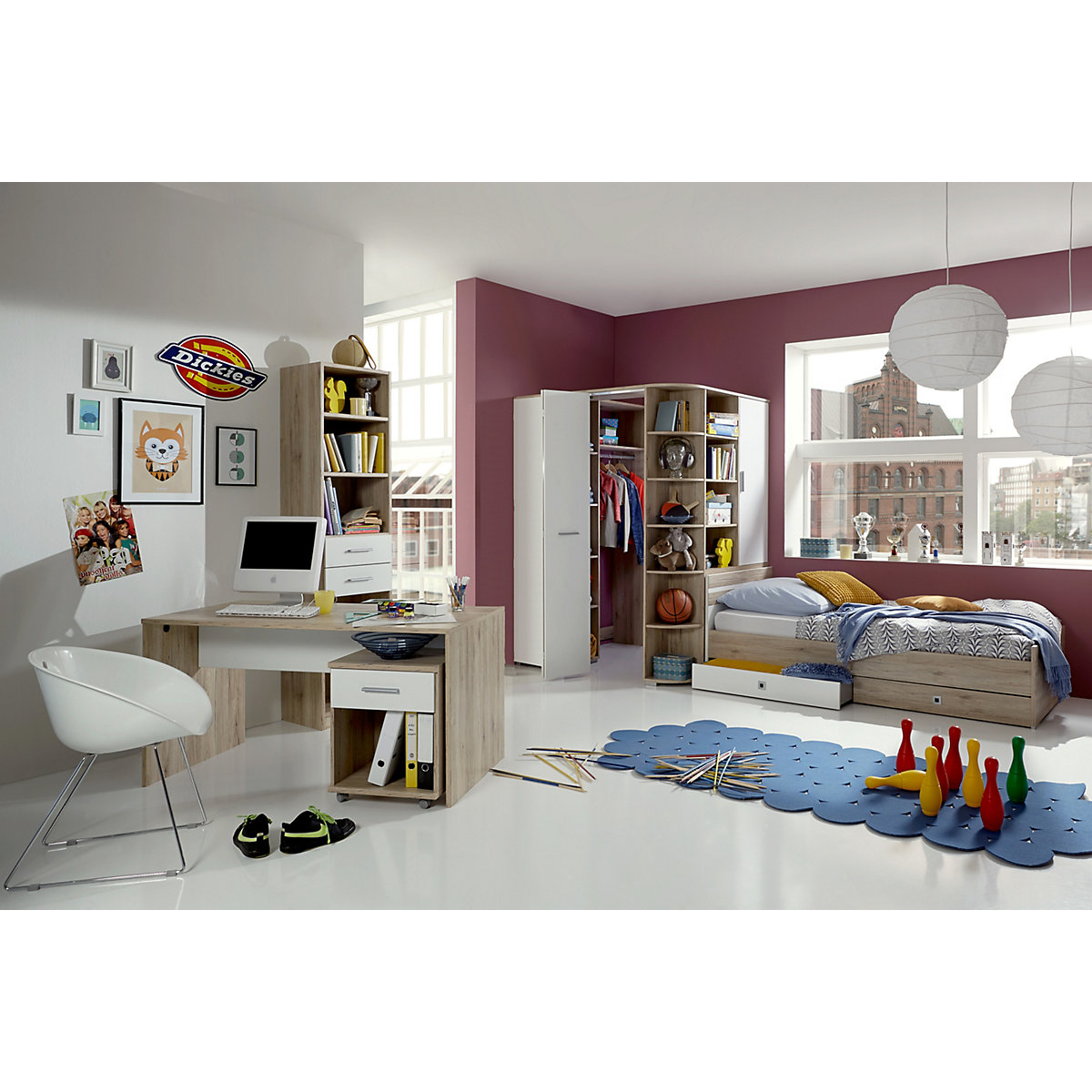 Jugendzimmer Set Joker Komplett Eiche