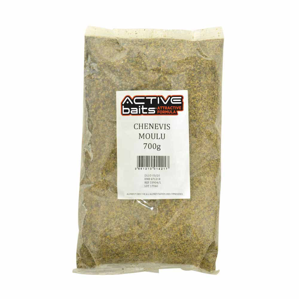 Jauhoja karkeaan kalastukseen, aktiivisyöttejä, jauhettua hampunsiementä, 700 g