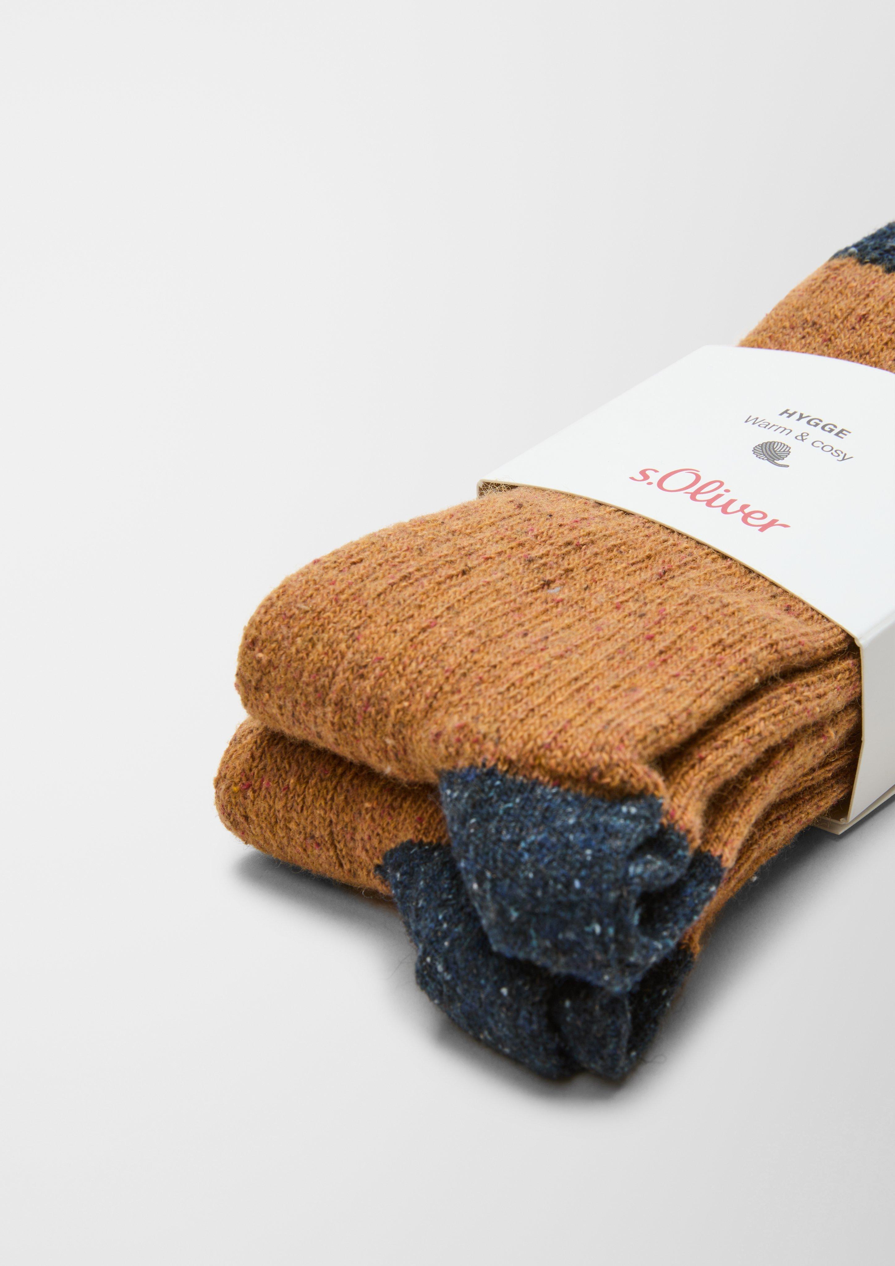 Woll-Seiden-Mix-Socken im 2er-Pack  6007473-8400