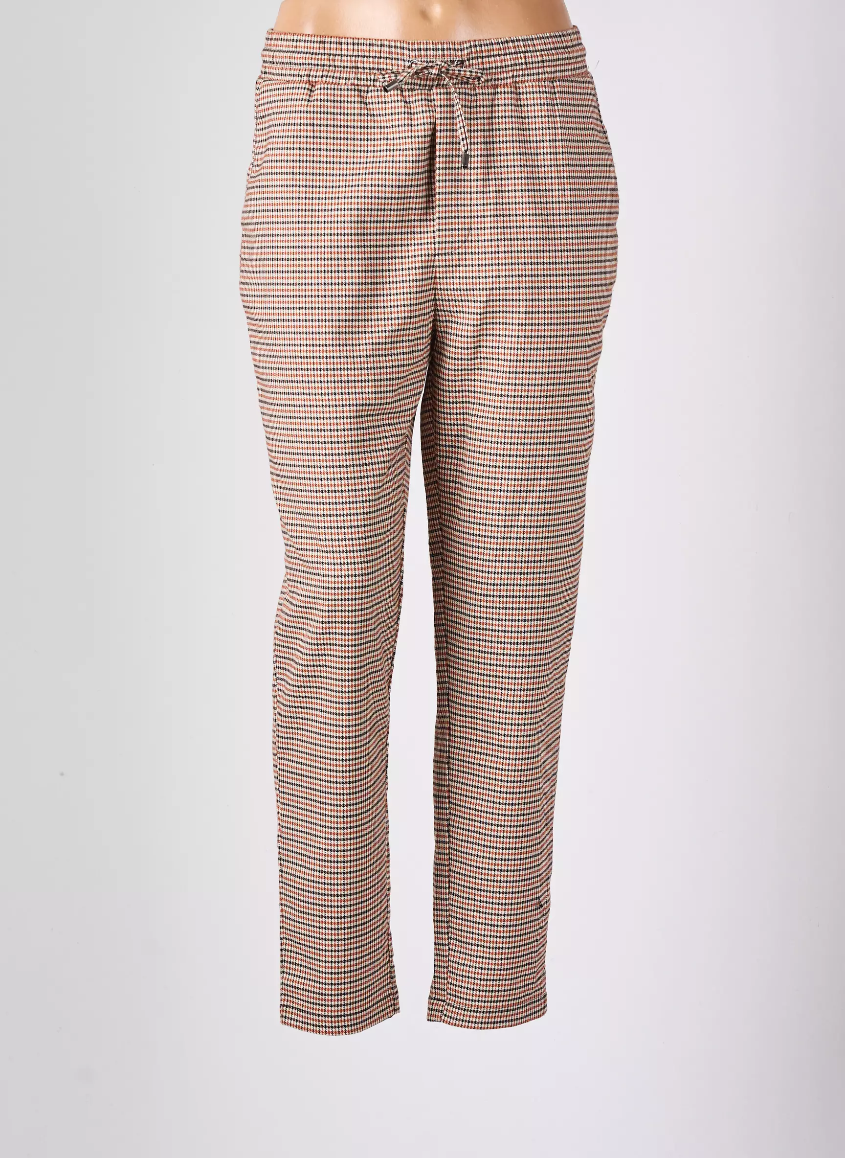 Cache Cache Pantalons Droits Femme couleur marron