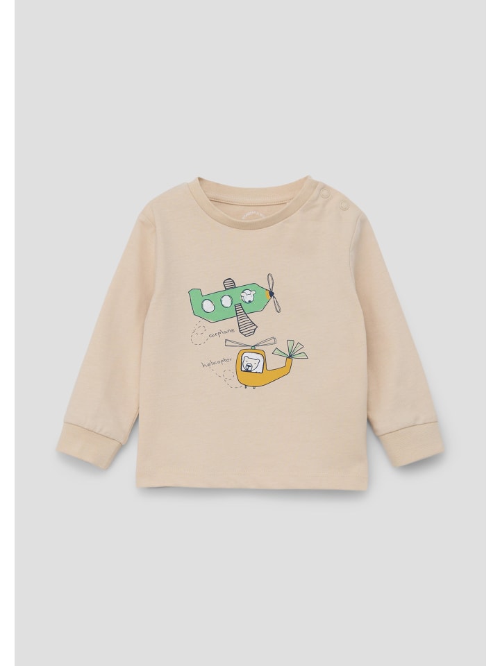 s.Oliver T-Shirt langarm in Beige günstig kaufen 80