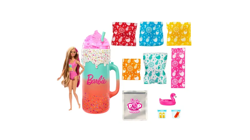 Barbie Pop Reveal Rise & Surprise Geschenkset - Tropical Smoothie