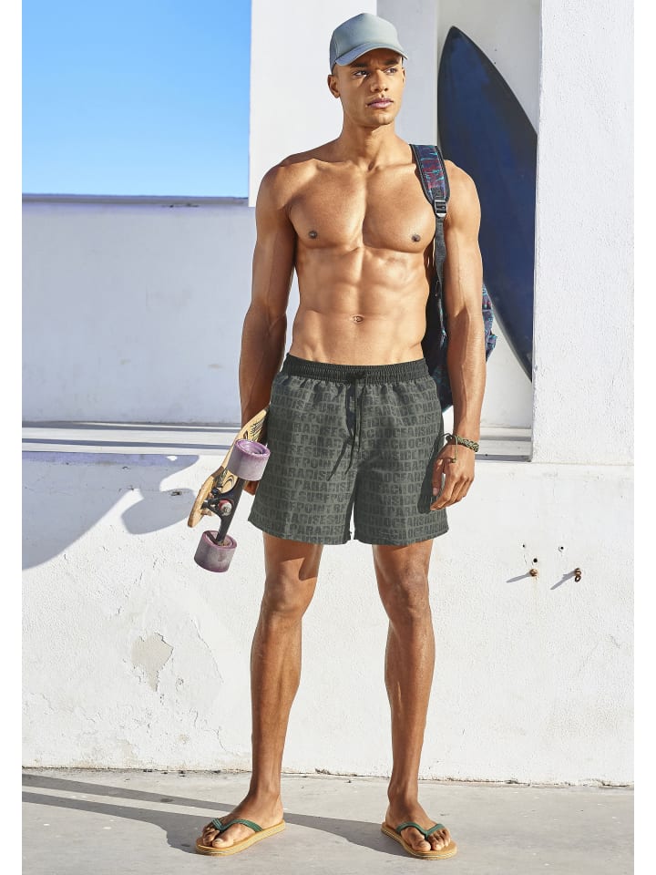 Bench Badeshorts in oliv-schwarz günstig kaufen