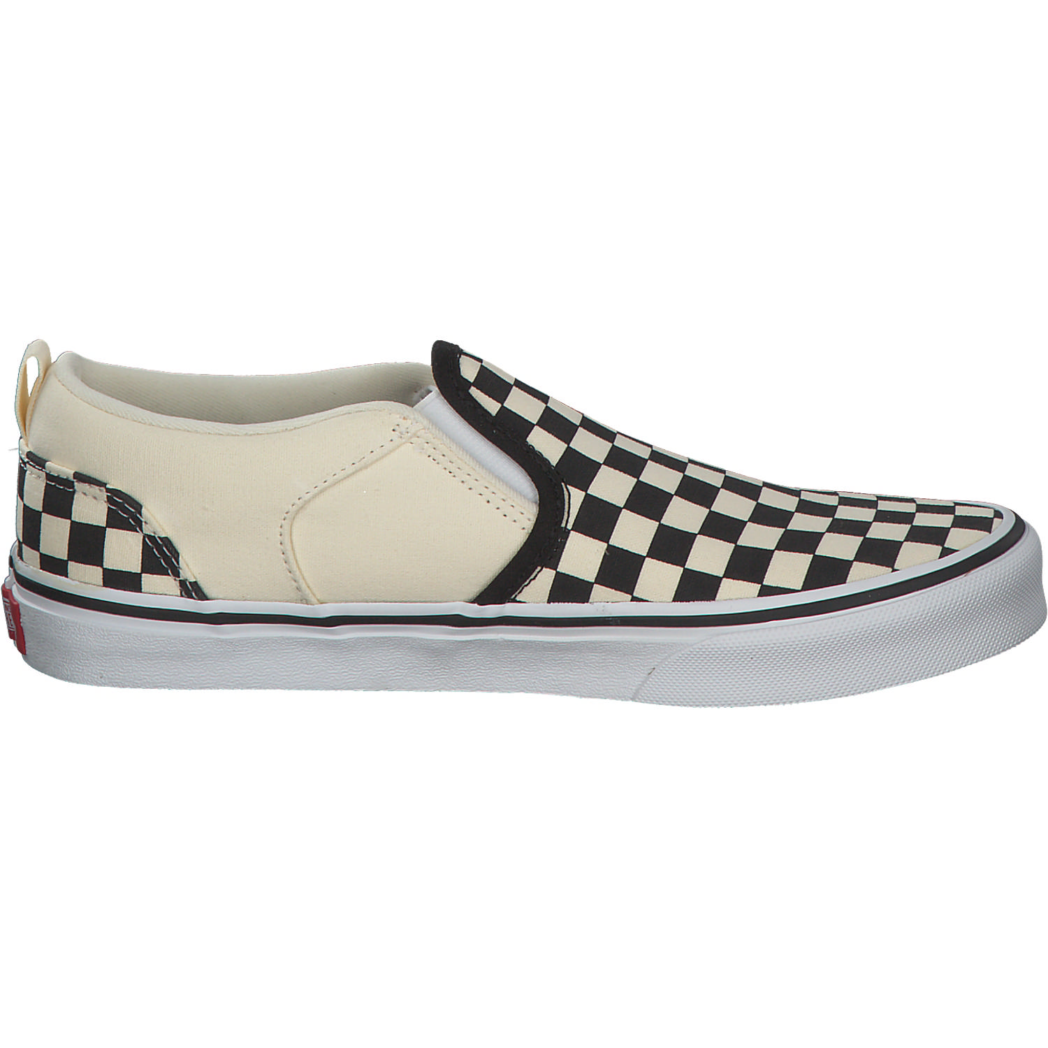 Vans Asher Checkers VN000VH0, Sneakers Low, Kinder, Schwarz (Black/Natural)