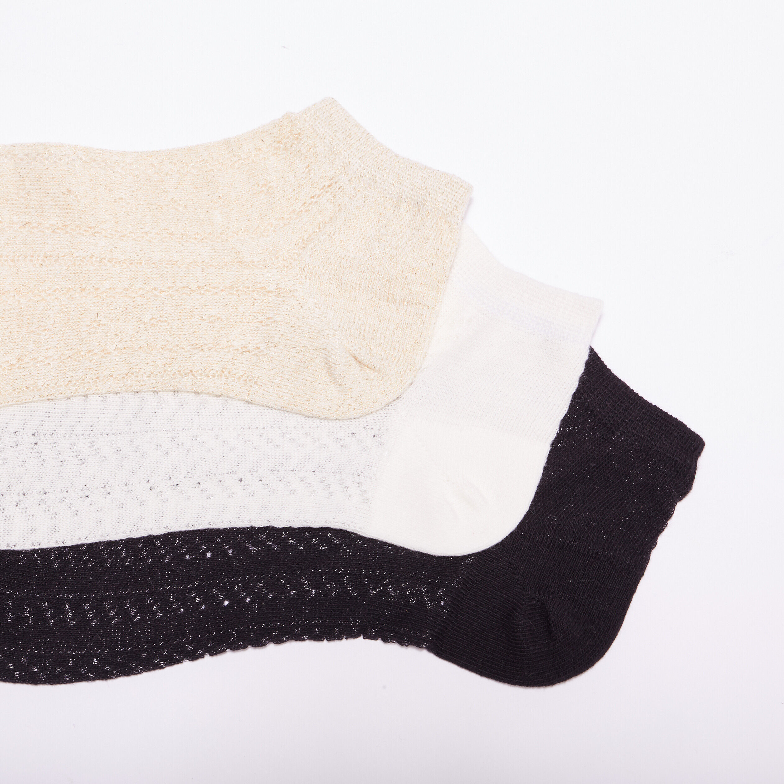 Lot 3 paires chaussettes ecru femme | Cache Cache