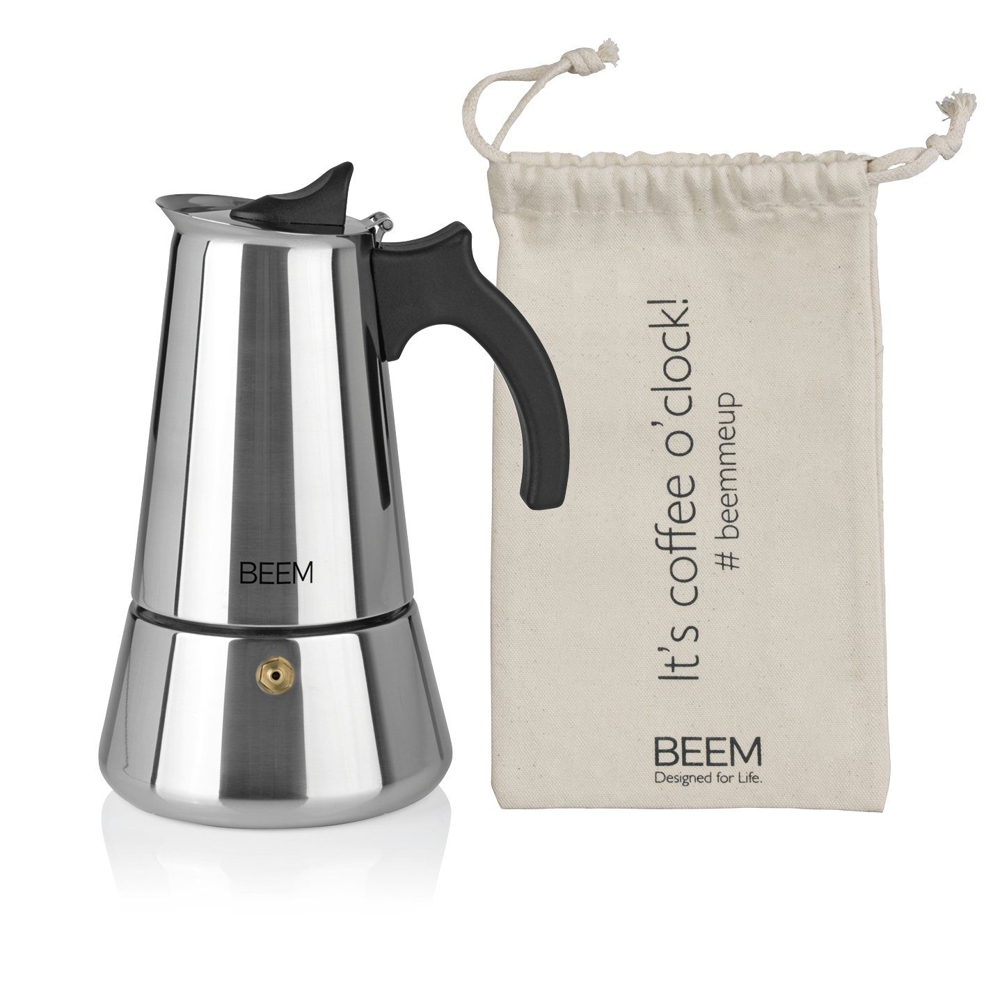 BEEM Espressokocher ESPRESSOMAKER - 6 Tassen - silber