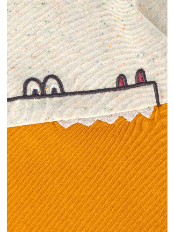 Sigikid Langarmshirt Happy Crocodile in ecru bunt meliert/senfgelb günstig kaufen
