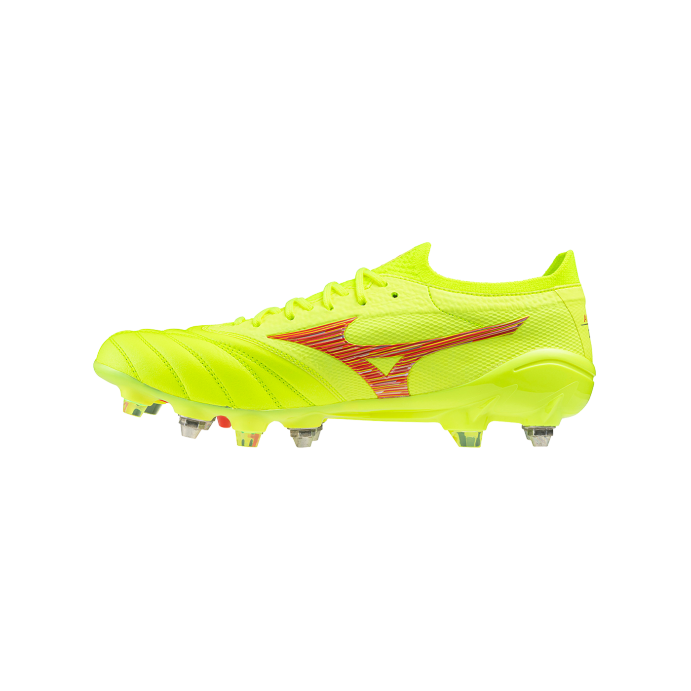 Mizuno Morelia Neo IV Alpha Made in Japan Mix Dyna Gelb Rot Gelb F45