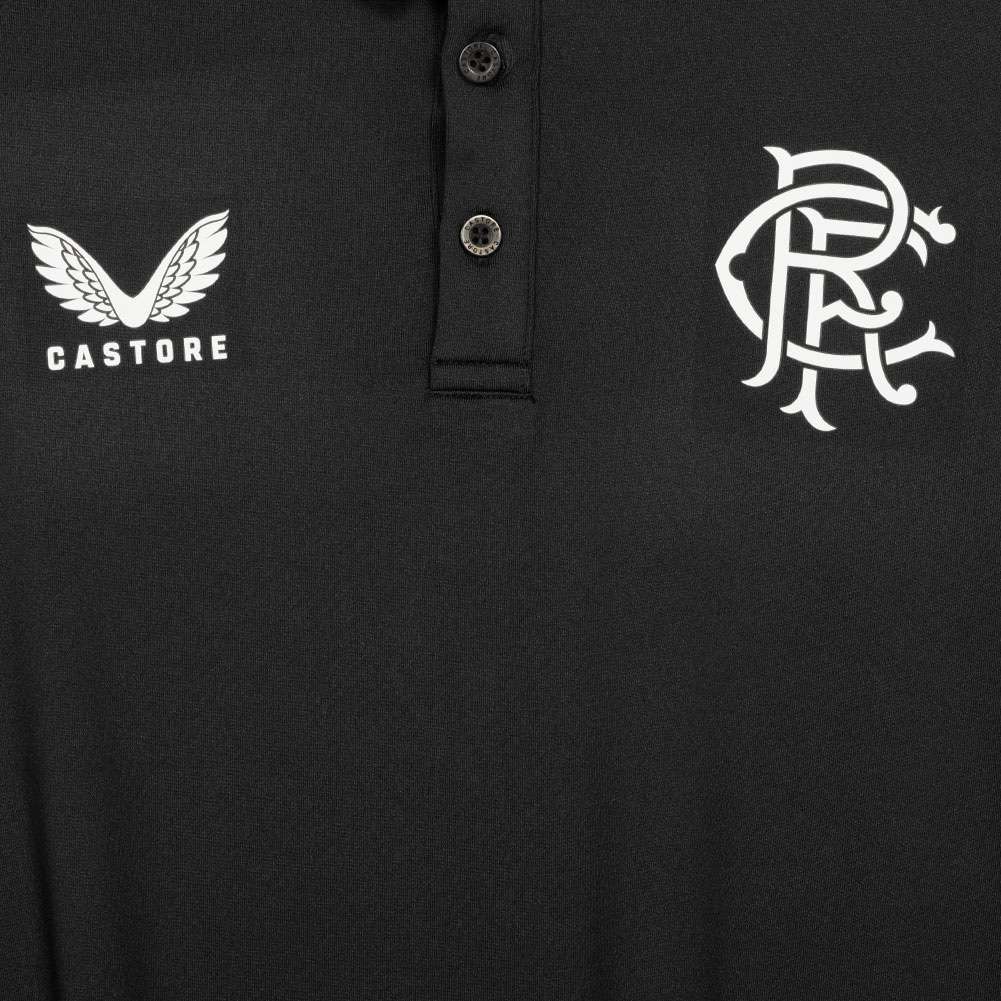 Glasgow Rangers FC CASTORE Damen Polo-Shirt TF0524-BLACK