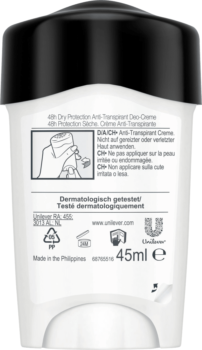 Antitranspirant Deocreme Men Maximum Protection Clean Scent, 45 ml