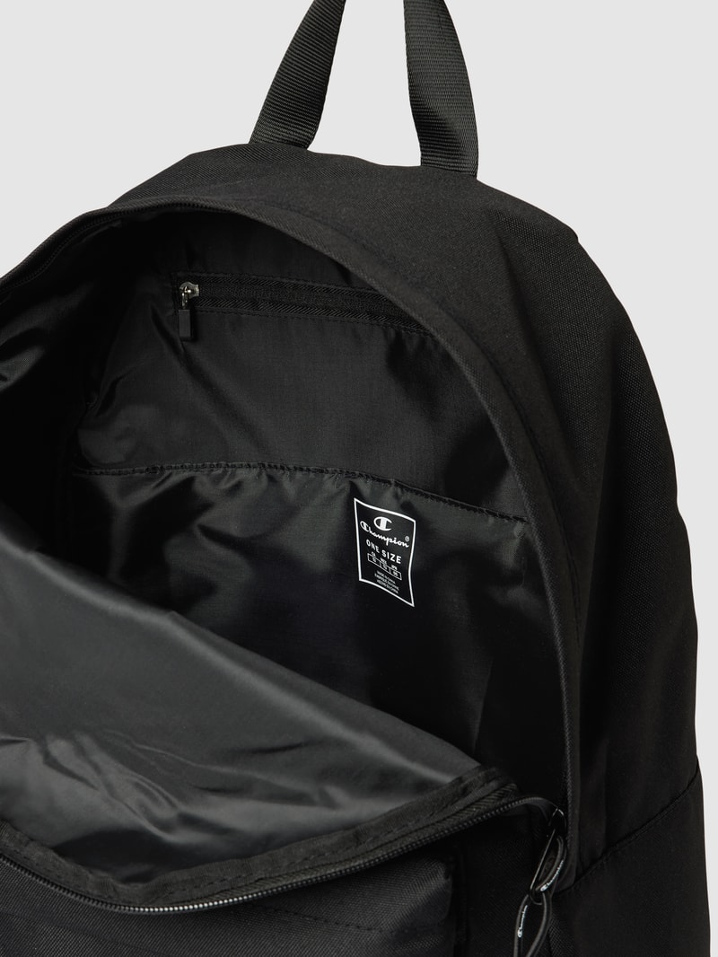 Rucksack mit Label-Details in schwarz