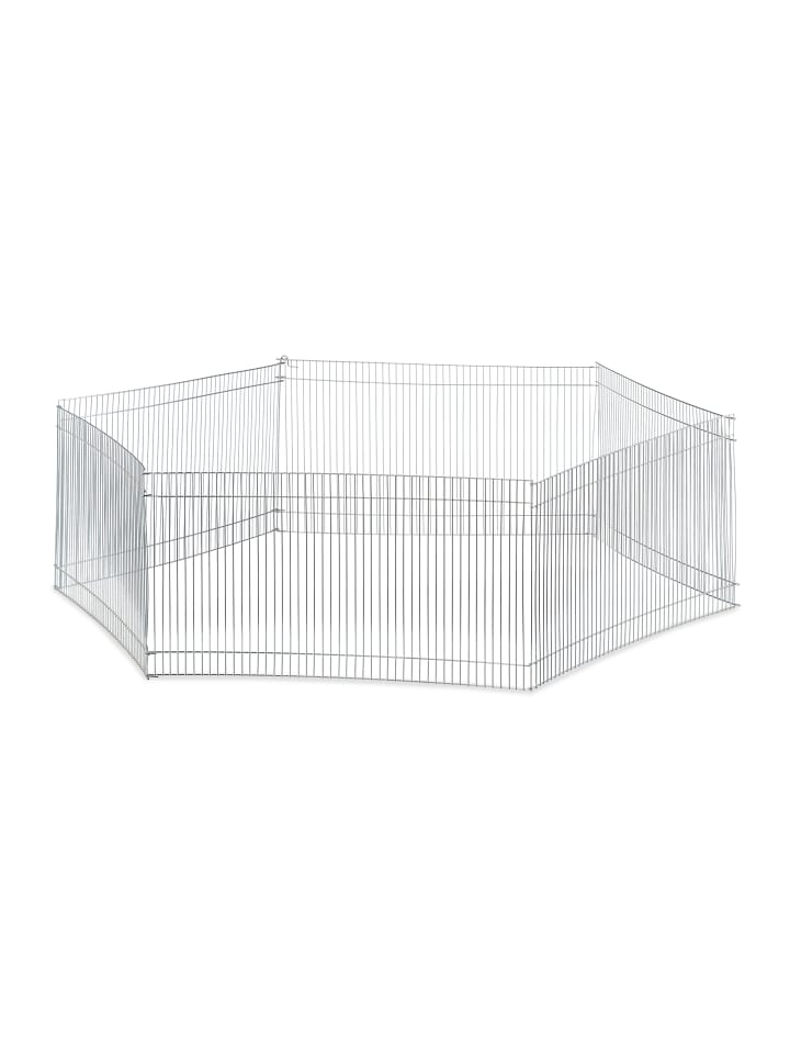 relaxdays Freilaufgehege Kleintiere in Silber - (H) 27 cm günstig kaufen onesize