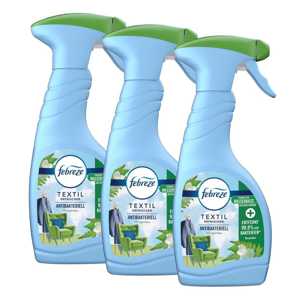 Febreze Raumduft Febreze Textilerfrischer Antibakteriell 500ml - Textilspray (3er Pack)