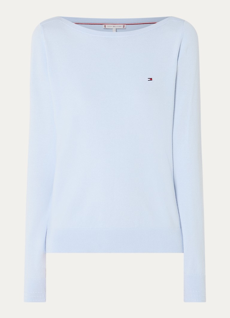 Tommy Hilfiger megztinis su logotipu ir laivelio formos iškirpte
