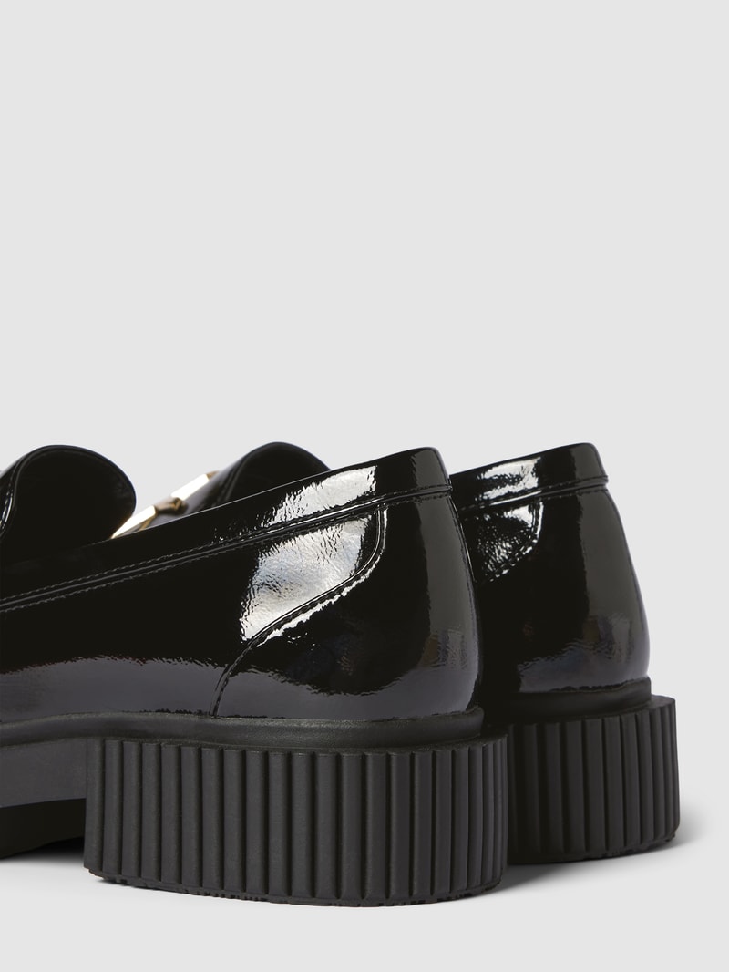 Penny-Loafer mit Logo-Applikation Modell 'EDDIE' in schwarz