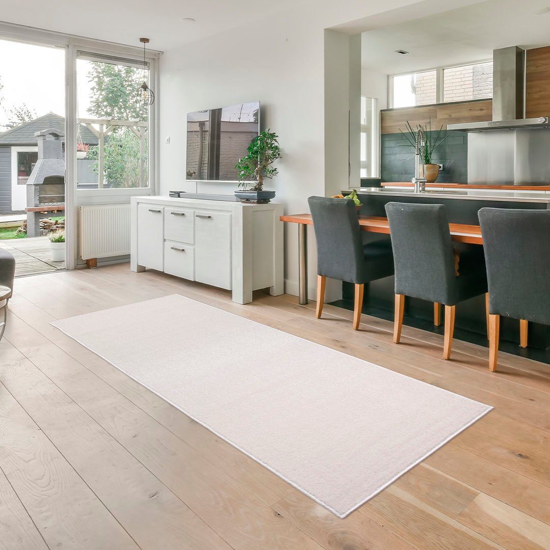 Läufer Pieter, my home, rechteckig, Höhe: 9 mm, mit besonders weichem Flor, Kurzflor,Design-Teppich mit Melange-Effekt