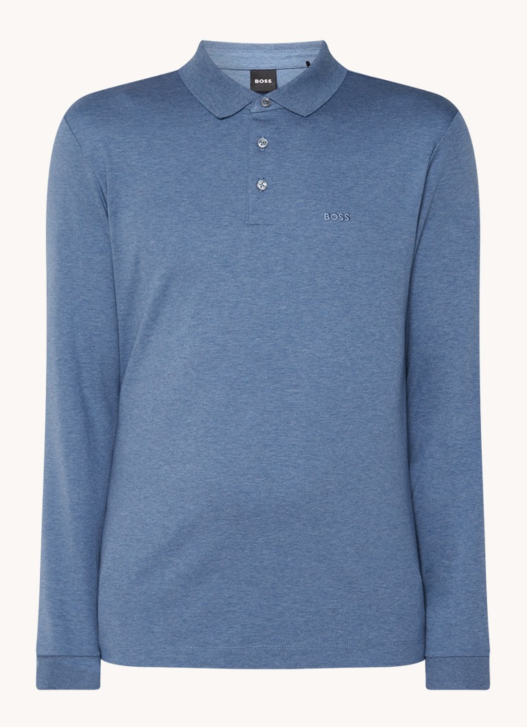Tricou polo HUGO BOSS Pado cu croială clasică, logo și inserții elastice.