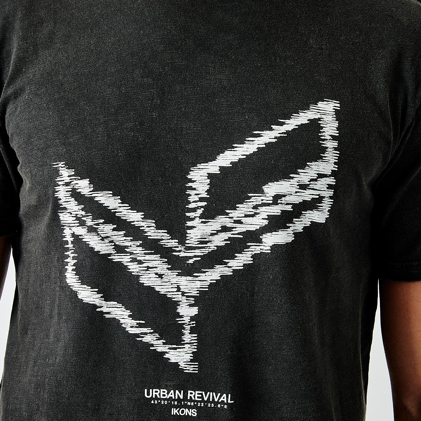 NORT   T-shirt noir homme 100% coton