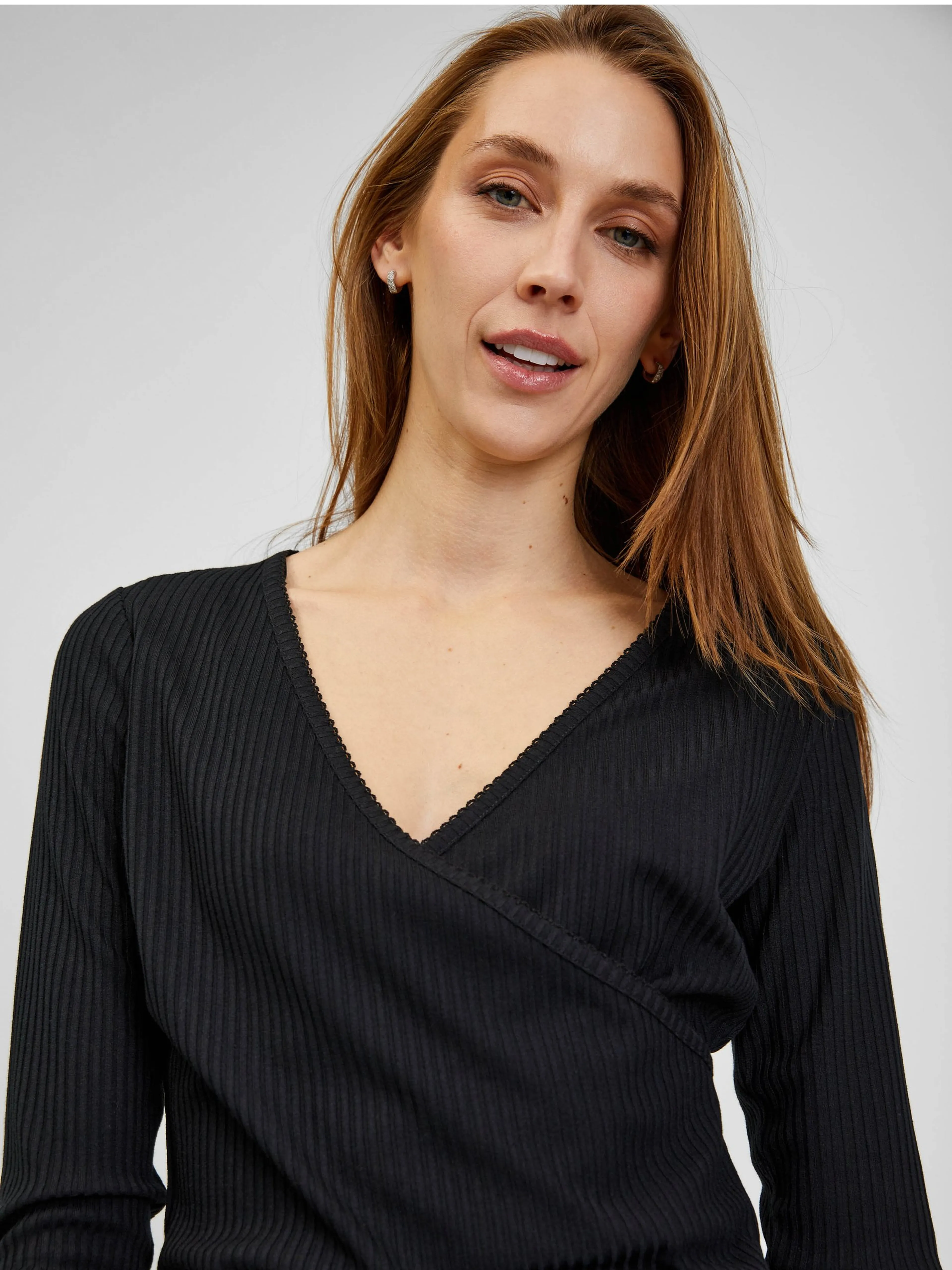Schwarzes Damen-T-Shirt ORSAY