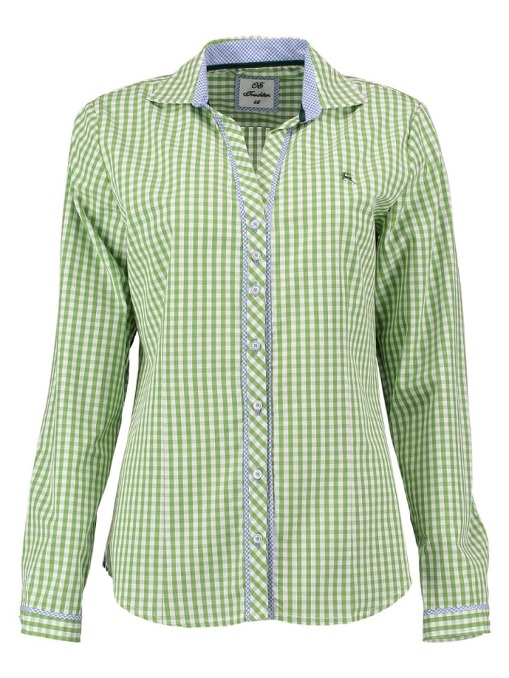 OS-Trachten Trachtenbluse Brajus in giftgrün günstig kaufen