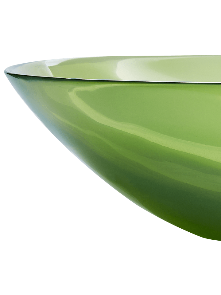 Beliani Waschbecken MOENGO in Transparent/Grün - (W) 54 x (H) 15 x (L) 36 cm günstig kaufen onesize