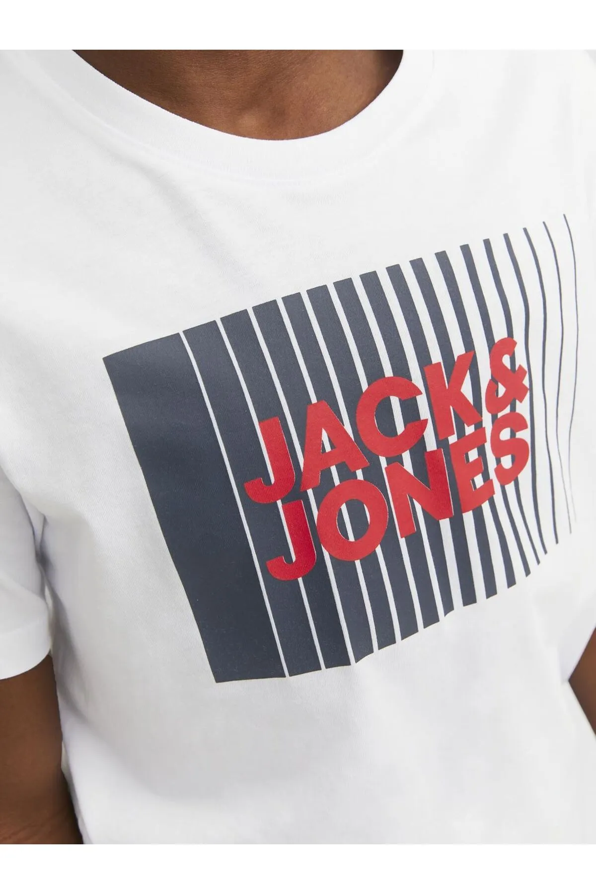 Jack & Jones Junior  T-Shirt - Weiß - Regular Fit