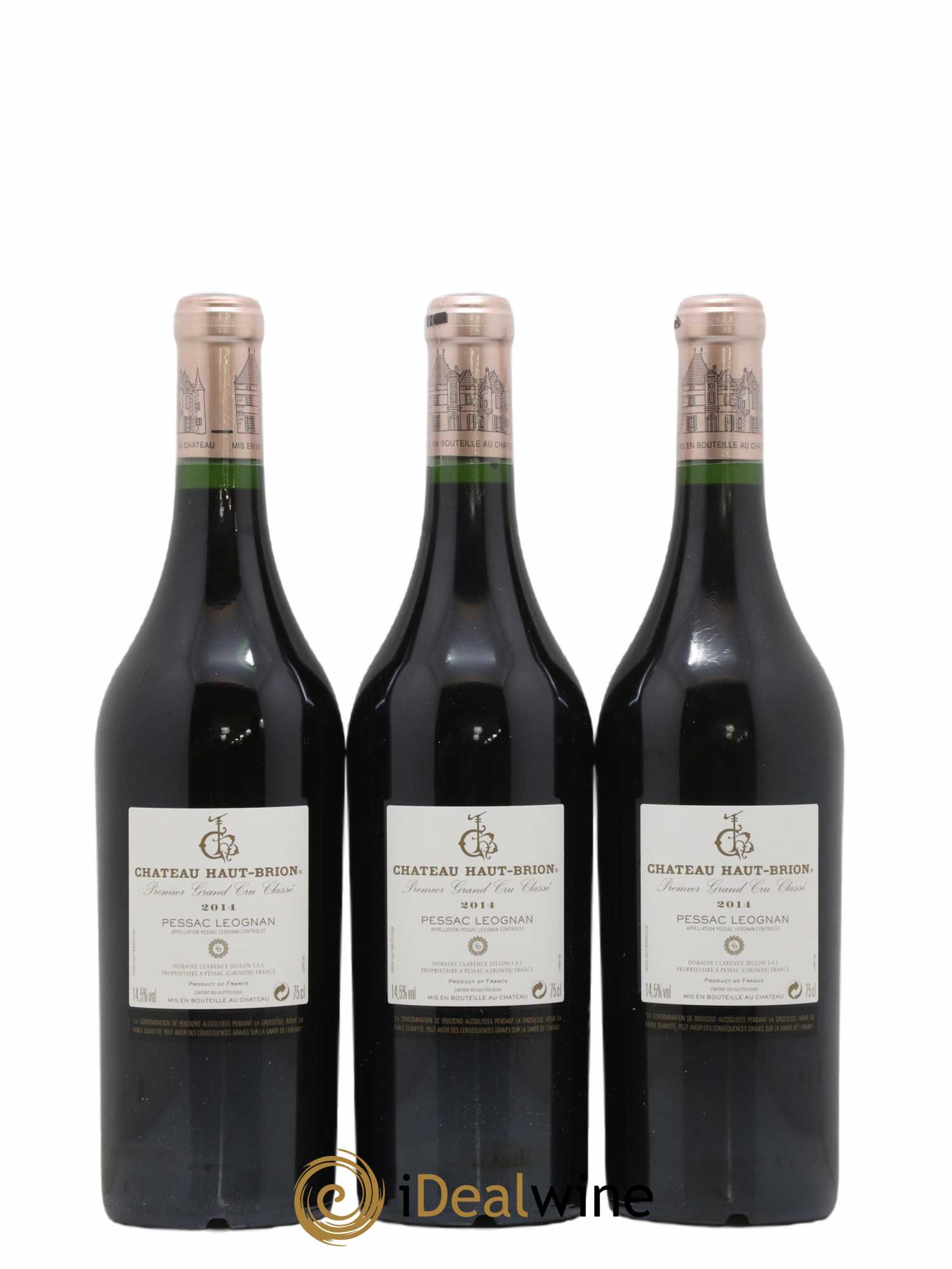 Château Haut Brion 1er Grand Cru Classé  2014 - Lot de 6 Bouteilles